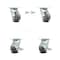 Service Caster 4 Inch Thermoplastic Rubber Caster Set with Roller Bearing 2 Swivel Lock 2 Brake SCC-30CS420-TPRRF-BSL-2-TLB-2 - alternate 1